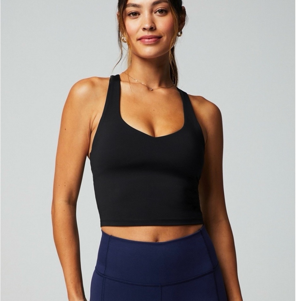 Fabletics Anywhere Cropped Built-In Bra Tank - Picture 5 of 7